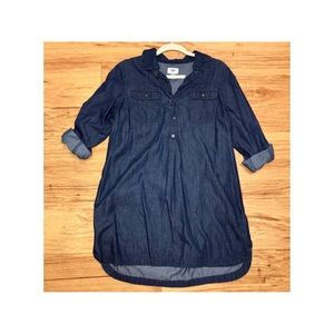 Denim Chambray Shirt Dress